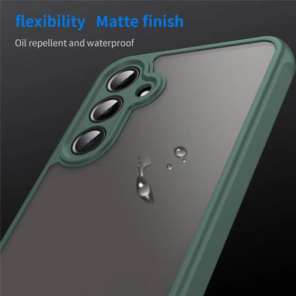 For Samsung Galaxy A16 5G / A16 4G Phone Case Drop Proof Airbags Frosted Translucent PC + TPU Back Cover