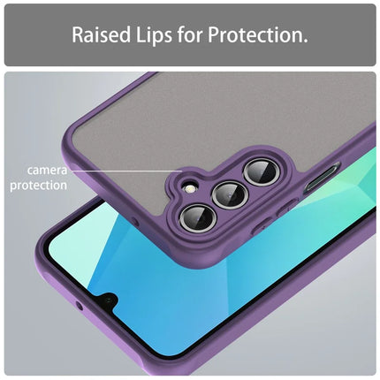 For Samsung Galaxy A16 5G / A16 4G Phone Case Drop Proof Airbags Frosted Translucent PC + TPU Back Cover
