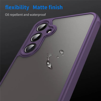 For Samsung Galaxy A16 5G / A16 4G Phone Case Drop Proof Airbags Frosted Translucent PC + TPU Back Cover
