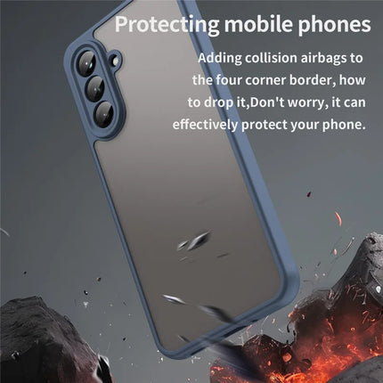 For Samsung Galaxy A26 5G Phone Case Drop Proof Airbags Frosted Translucent PC + TPU Back Cover