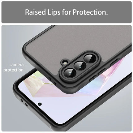 For Samsung Galaxy A36 5G Phone Case Drop Proof Airbags Frosted Translucent PC + TPU Back Cover