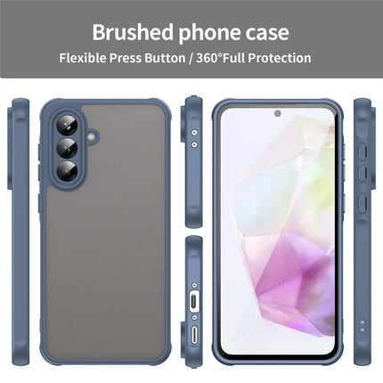 For Samsung Galaxy A36 5G Phone Case Drop Proof Airbags Frosted Translucent PC + TPU Back Cover