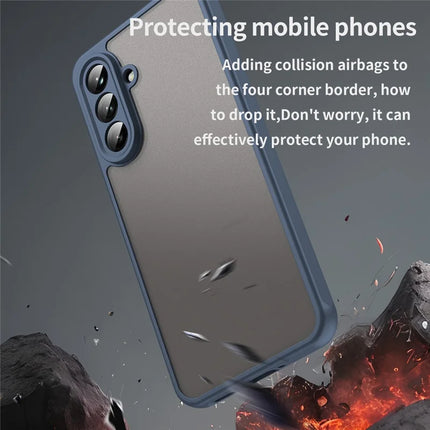 For Samsung Galaxy A36 5G Phone Case Drop Proof Airbags Frosted Translucent PC + TPU Back Cover