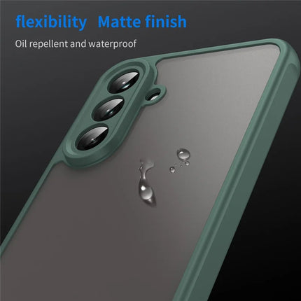 For Samsung Galaxy A36 5G Phone Case Drop Proof Airbags Frosted Translucent PC + TPU Back Cover