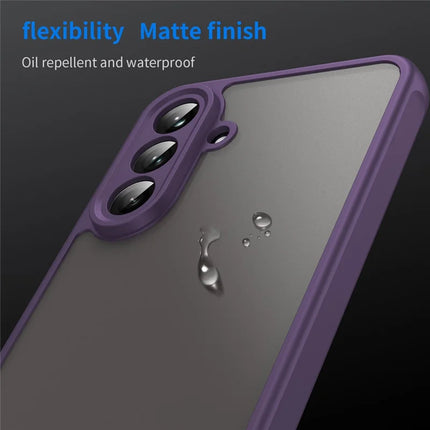 For Samsung Galaxy A36 5G Phone Case Drop Proof Airbags Frosted Translucent PC + TPU Back Cover