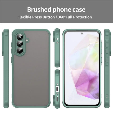 For Samsung Galaxy A56 5G Phone Case Drop Proof Airbags Frosted Translucent PC + TPU Back Cover