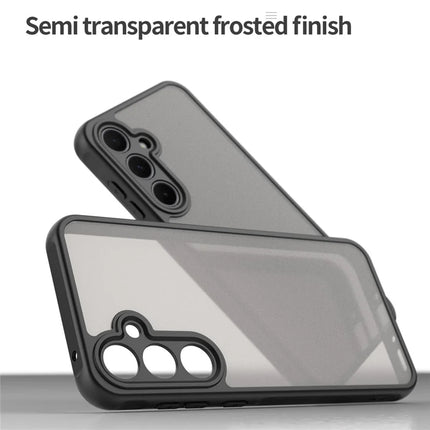 For Samsung Galaxy A35 5G Phone Case Drop Proof Airbags Frosted Translucent PC + TPU Back Cover