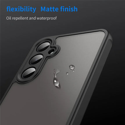 For Samsung Galaxy A35 5G Phone Case Drop Proof Airbags Frosted Translucent PC + TPU Back Cover