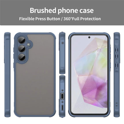 For Samsung Galaxy A35 5G Phone Case Drop Proof Airbags Frosted Translucent PC + TPU Back Cover