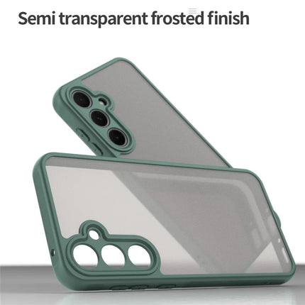 For Samsung Galaxy A35 5G Phone Case Drop Proof Airbags Frosted Translucent PC + TPU Back Cover