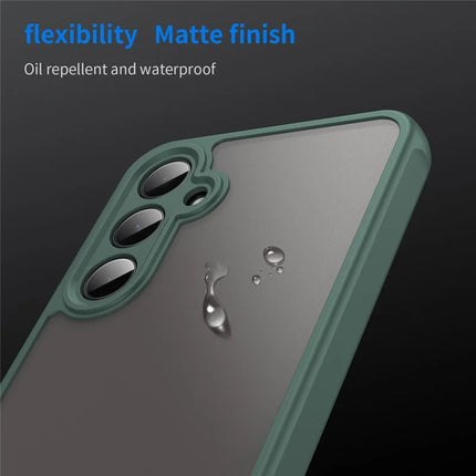 For Samsung Galaxy A35 5G Phone Case Drop Proof Airbags Frosted Translucent PC + TPU Back Cover