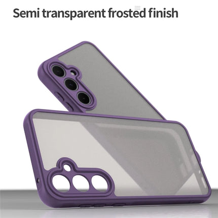 For Samsung Galaxy A35 5G Phone Case Drop Proof Airbags Frosted Translucent PC + TPU Back Cover
