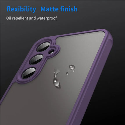 For Samsung Galaxy A35 5G Phone Case Drop Proof Airbags Frosted Translucent PC + TPU Back Cover