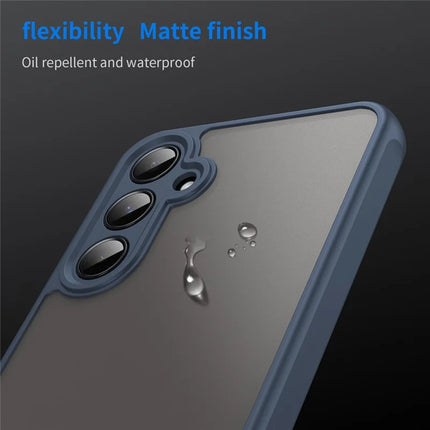 For Samsung Galaxy A55 5G Phone Case Drop Proof Airbags Frosted Translucent PC + TPU Back Cover