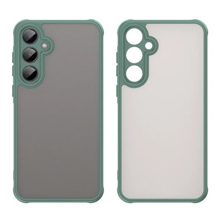 For Samsung Galaxy A55 5G Phone Case Drop Proof Airbags Frosted Translucent PC + TPU Back Cover