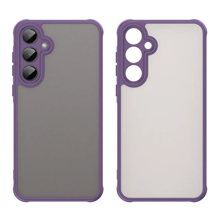 For Samsung Galaxy A55 5G Phone Case Drop Proof Airbags Frosted Translucent PC + TPU Back Cover