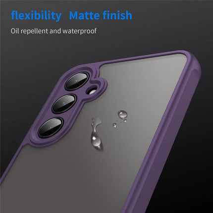 For Samsung Galaxy A55 5G Phone Case Drop Proof Airbags Frosted Translucent PC + TPU Back Cover