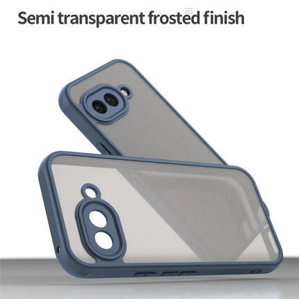 For Google Pixel 9a Phone Case Drop Proof Airbags Frosted Translucent PC + TPU Back Cover