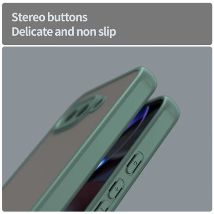 For Google Pixel 9a Phone Case Drop Proof Airbags Frosted Translucent PC + TPU Back Cover
