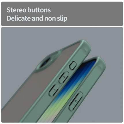 For iPhone 16e Case Drop Proof Airbags Frosted Translucent PC + TPU Phone Back Cover