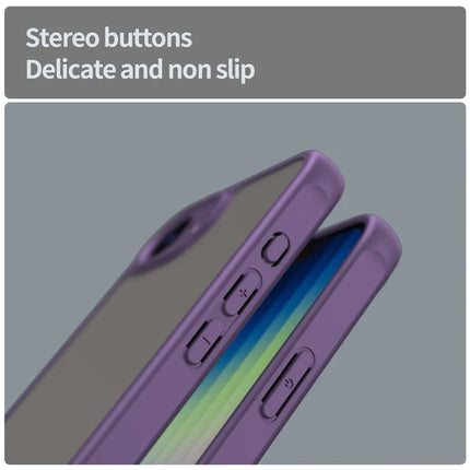 For iPhone 16e Case Drop Proof Airbags Frosted Translucent PC + TPU Phone Back Cover