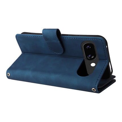For Google Pixel 9a Case Zipper Wallet Multiple Card Slots Leather Phone Cover
