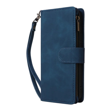 For Google Pixel 9a Case Zipper Wallet Multiple Card Slots Leather Phone Cover
