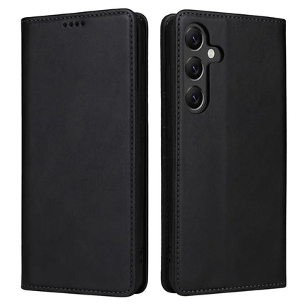 For Samsung Galaxy A56 5G Case RFID Blocking PU Leather Phone Wallet Cover - Black