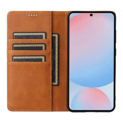 For Samsung Galaxy A56 5G Case RFID Blocking PU Leather Phone Wallet Cover