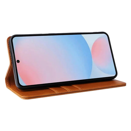 For Samsung Galaxy A56 5G Case RFID Blocking PU Leather Phone Wallet Cover