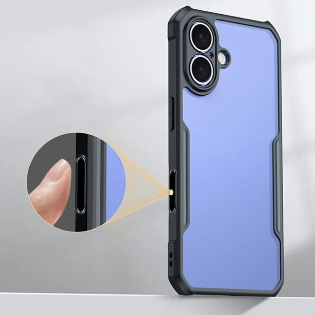 XUNDD For iPhone 16 Plus Case with Camera Touch Control Button TPU + PC Back Cover