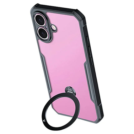 XUNDD For iPhone 16 Case 360 Degree Magnetic Rotating Kickstand Shockproof Phone Cover