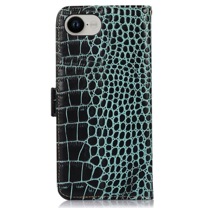 For iPhone 16e Case RFID Blocking Wallet Flip Genuine Cow Leather Phone Cover