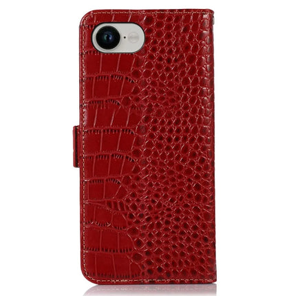 For iPhone 16e Case RFID Blocking Wallet Flip Genuine Cow Leather Phone Cover