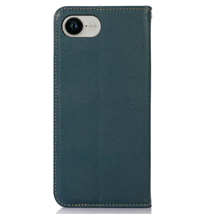 KHAZNEH For iPhone 16e Case Wallet Genuine Cow Leather Phone Cover Nappa Texture