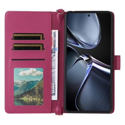 For Asus Zenfone 12 Ultra 5G Case with Shoulder Strap Wallet Leather Phone Cover