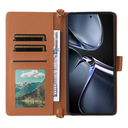 For Asus Zenfone 12 Ultra 5G Case with Shoulder Strap Wallet Leather Phone Cover