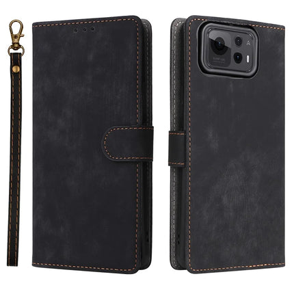 For Asus Zenfone 12 Ultra 5G Case Wallet RFID Blocking PU Leather Cover Viewing Stand - Black