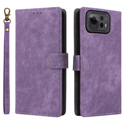 For Asus Zenfone 12 Ultra 5G Case Wallet RFID Blocking PU Leather Cover Viewing Stand - Purple