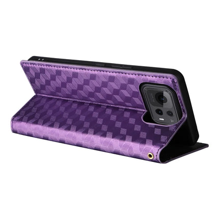 For Asus Zenfone 12 Ultra 5G Case Wallet Rhombus Imprinted Leather Phone Cover