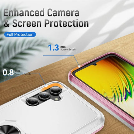 For Samsung Galaxy A05s 4G Case Military Grade Ring Kickstand PC+TPU Phone Cover