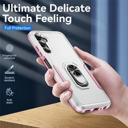 For Samsung Galaxy A05s 4G Case Military Grade Ring Kickstand PC+TPU Phone Cover
