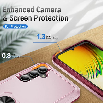 For Samsung Galaxy A05s 4G Case Military Grade Ring Kickstand PC+TPU Phone Cover