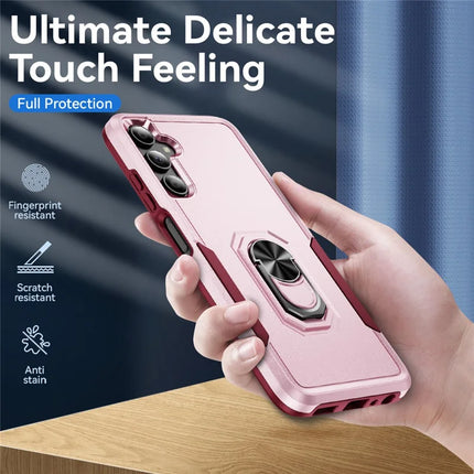 For Samsung Galaxy A05s 4G Case Military Grade Ring Kickstand PC+TPU Phone Cover