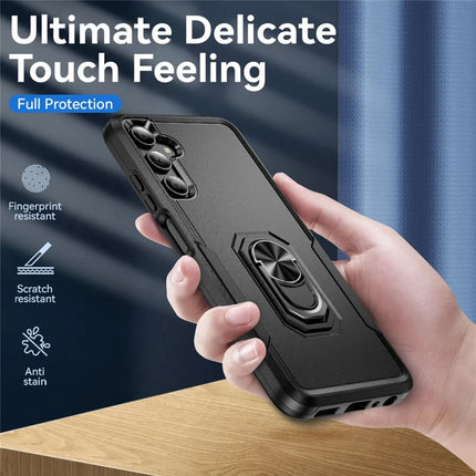 For Samsung Galaxy A05s 4G Case Military Grade Ring Kickstand PC+TPU Phone Cover
