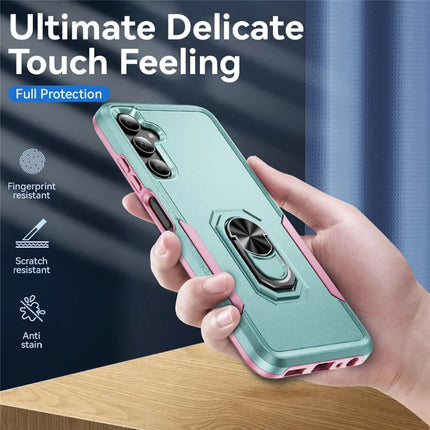 For Samsung Galaxy A05s 4G Case Military Grade Ring Kickstand PC+TPU Phone Cover