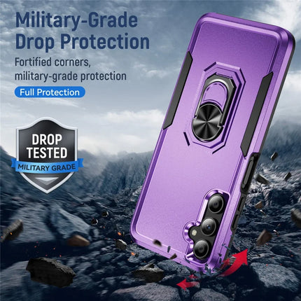 For Samsung Galaxy A05s 4G Case Military Grade Ring Kickstand PC+TPU Phone Cover