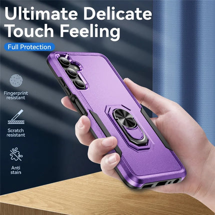 For Samsung Galaxy A05s 4G Case Military Grade Ring Kickstand PC+TPU Phone Cover