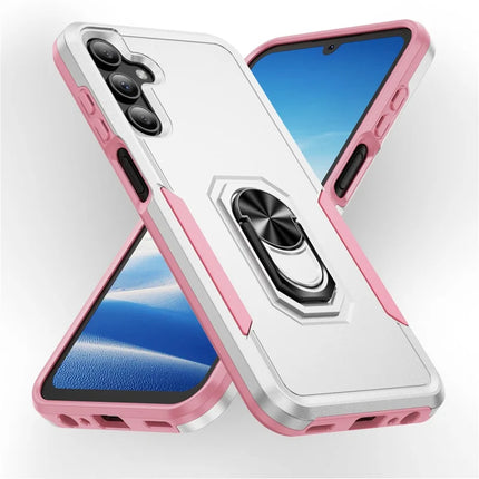 For Samsung Galaxy A15 5G / A15 4G Case Military Grade Ring Kickstand PC+TPU Phone Cover