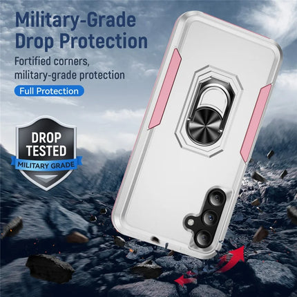 For Samsung Galaxy A15 5G / A15 4G Case Military Grade Ring Kickstand PC+TPU Phone Cover